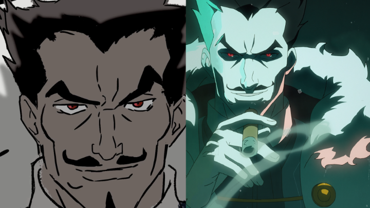 The DEVIL MAY CRY Season 2 credits sequence animatic vs the final product