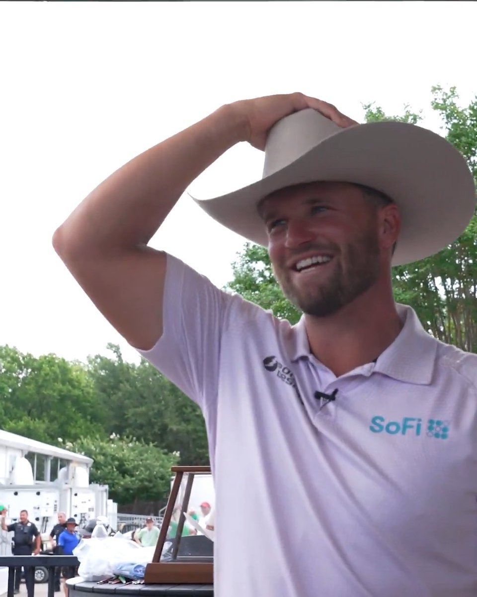 A hat fit for a champion 🤠 Behind the scenes of win No. 4 with Wyndham Clark.