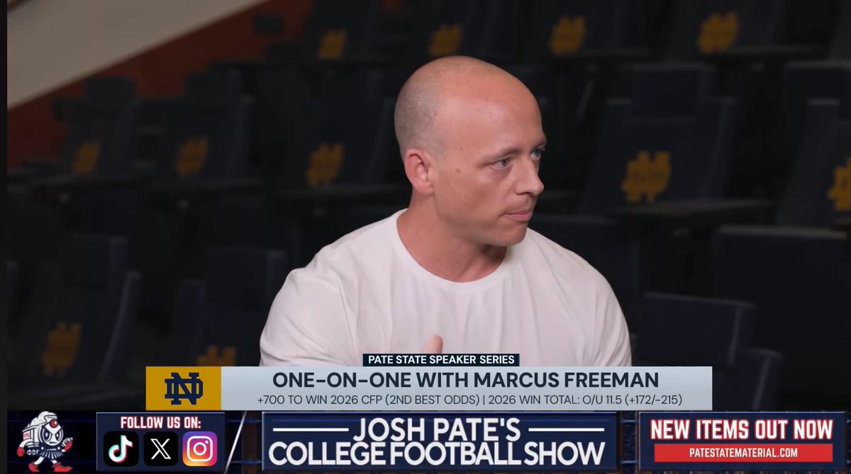 Freeman with the incredibly based opinion on the expanded playoff. “Every Saturday matters” “Only 12 guaranteed opportunities” “Everyone is taking about devaluing the regular season but…every Saturday still matters” Freeman and I see eye to eye on this. The stakes are what drive interest in college football…it’s scarcity and novelty. College campuses, the band, the pageantry, student sections, alumni association…and only 12 guaranteed opportunities. 🎥 credit: On3/Pate