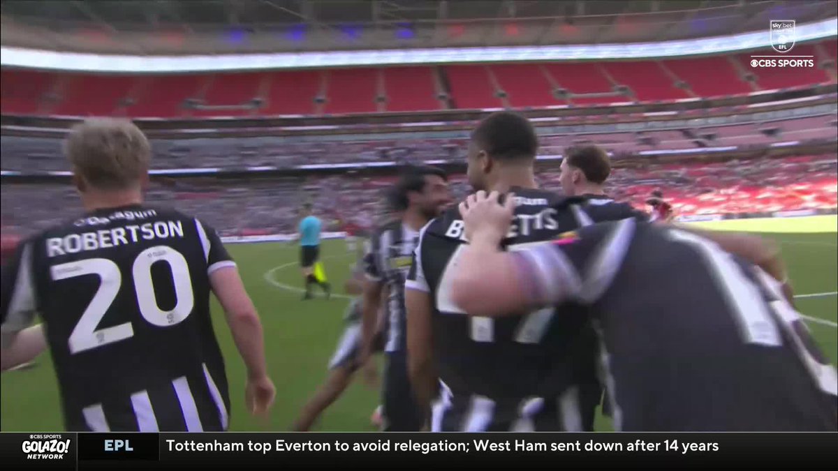 "Notts County, well deserved here for a club that has got massive history" Tony Meola and Geoff Shreeves salute Notts County after they secure promotion 📈 Watch Notts County vs. Salford City in the League Two playoff final live on Paramount+ 📺