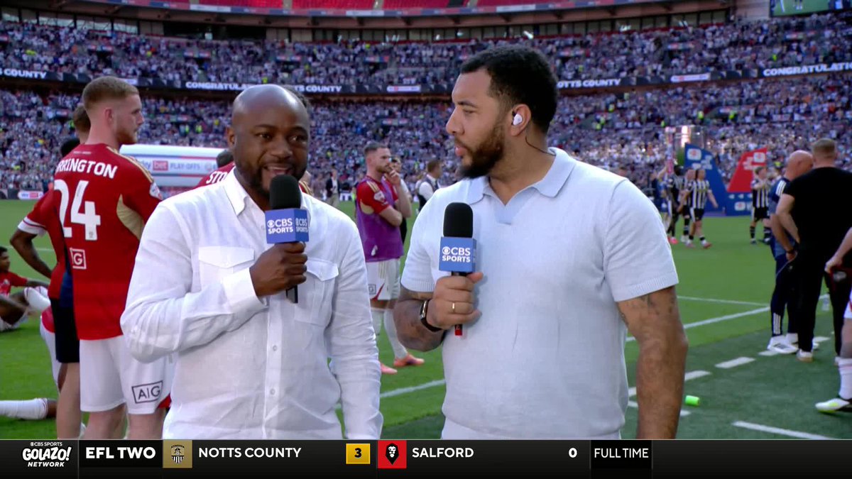 "It's a final they played well in... They were the better side all around the pitch." Nigel Reo-Coker and Troy Deeney are full of praise for Notts County for the way they handled the occasion at Wembley ๐๏ธ