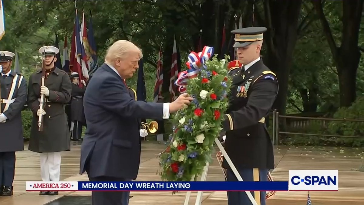 President Trump Wreath Laying at Arlington National Cemetery (Arlington National Cemetery).