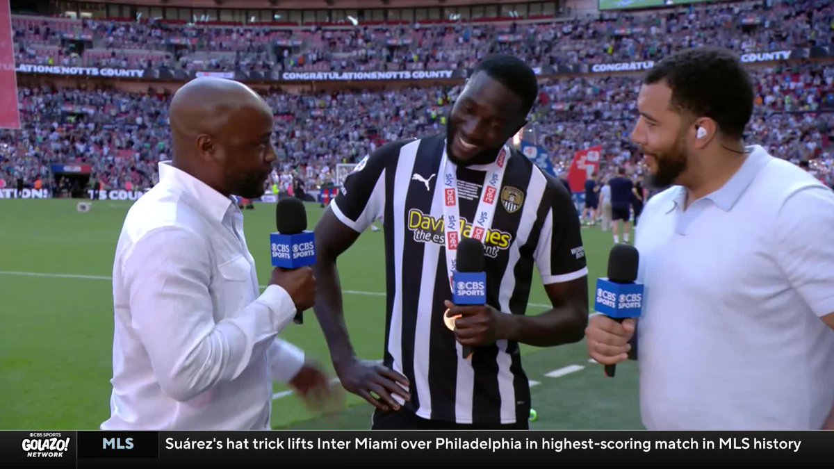 "I've been learning from him. I've been watching." Notts County goalscorer Alassana Jatta gives our very own Troy Deeney his flowers 💐