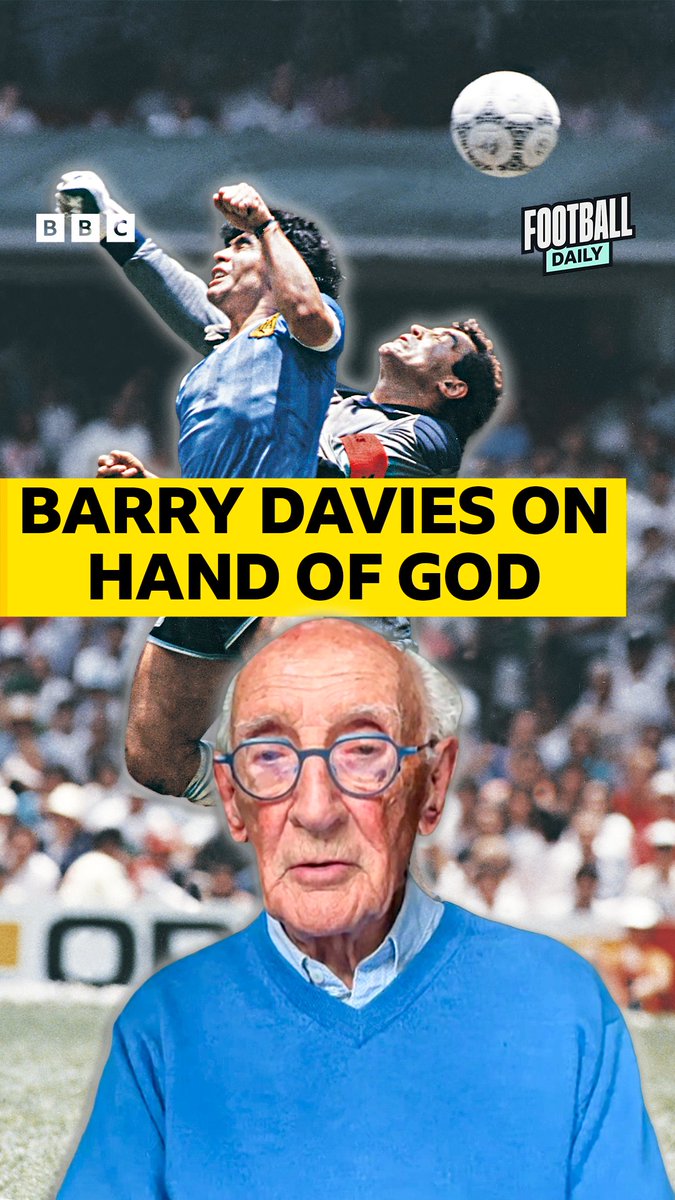 🚨 “He was a CHEAT” 🖐️ 🎙️ Barry Davies relives calling Maradona vs England in 1986 Listen to The Magic of Mexico 86 👇 📻 #BBCFootball