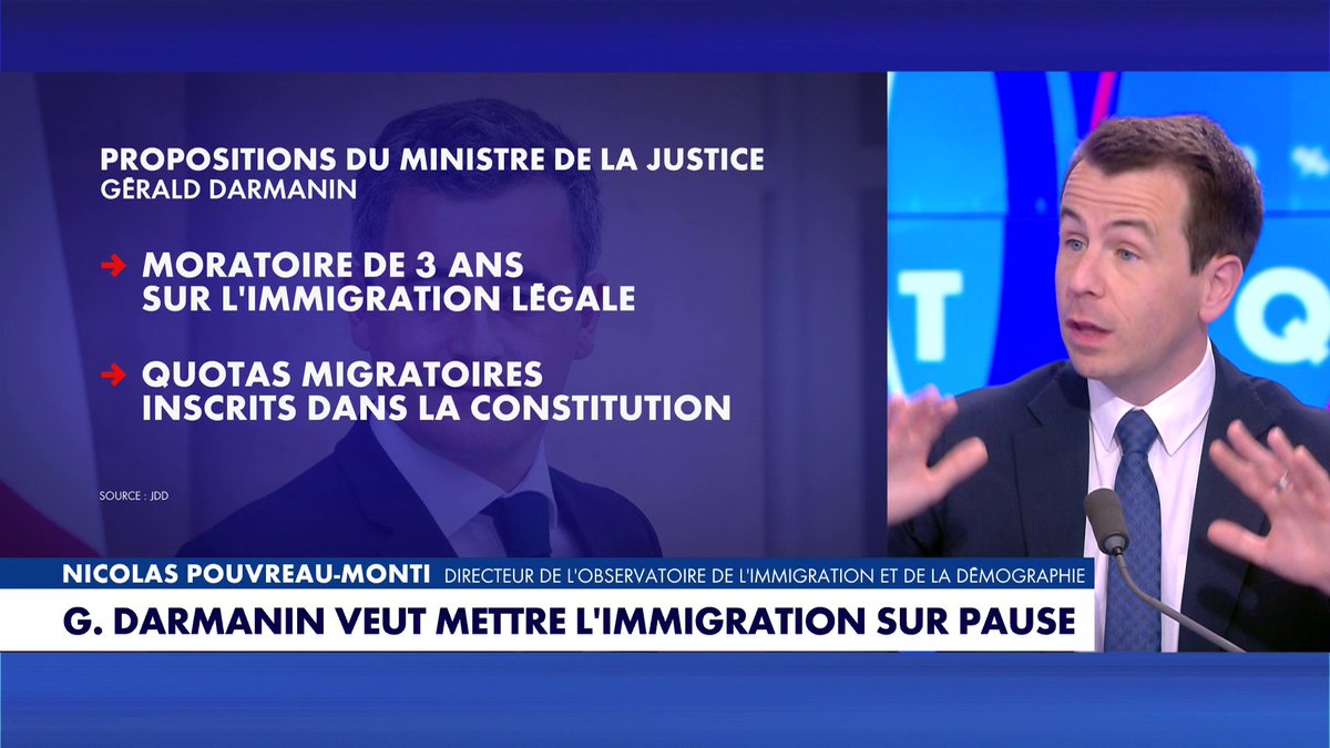 Nicolas Pouvreau-Monti : «Les années Macron sont les années de tous les records concernant l’immigration», dans #100Politique Toute l'info est à retrouver sur