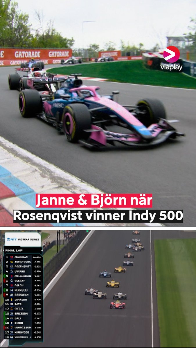 "DET VAR DET FRÄCKASTE!" 🏆🇸🇪 Så lät det när Janne och Björn såg Felix Rosenqvists seger i Indy 500 mitt under Kanadas GP 🏁