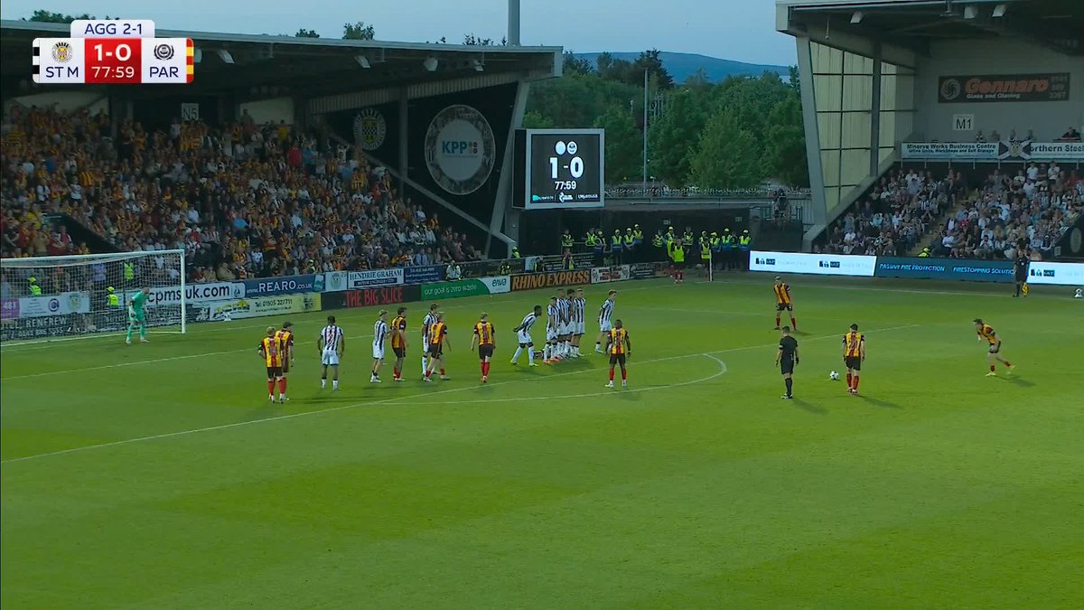 🚀 A powerful free-kick from Logan Chalmers is well saved by Ross Sinclair as Partick Thistle push for an equaliser against St Mirren ⤵️