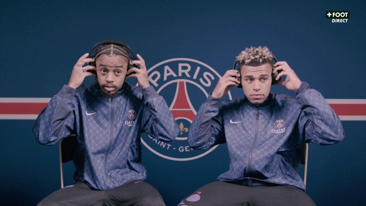 Quand Bradley Barcola 🇫🇷 et Désiré Doué 🇫🇷 devinent des buts juste avec le SON ! 👂🤣