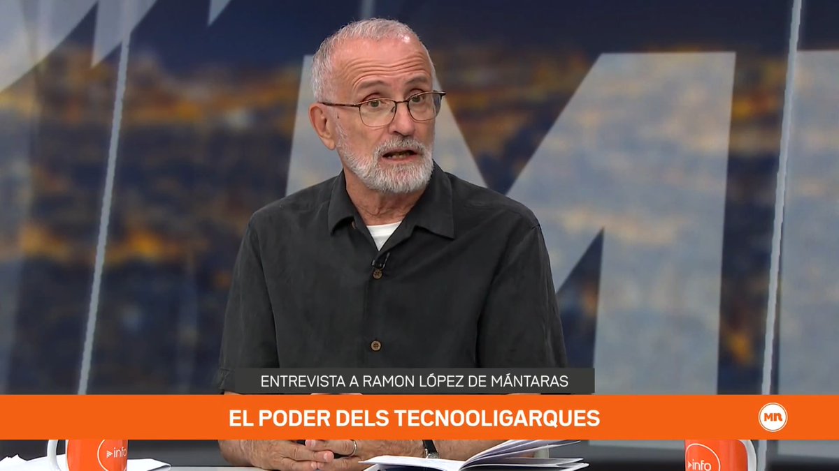 "El tecnosolucionisme al voltant de la IA és molt preocupant." El físic i informàtic Ramon López de Mántaras fa seva l'encíclica de Lleó XIV que critica el mal ús de la IA en benefici del poder i en contra de l'ésser humà #MésNit3Cat