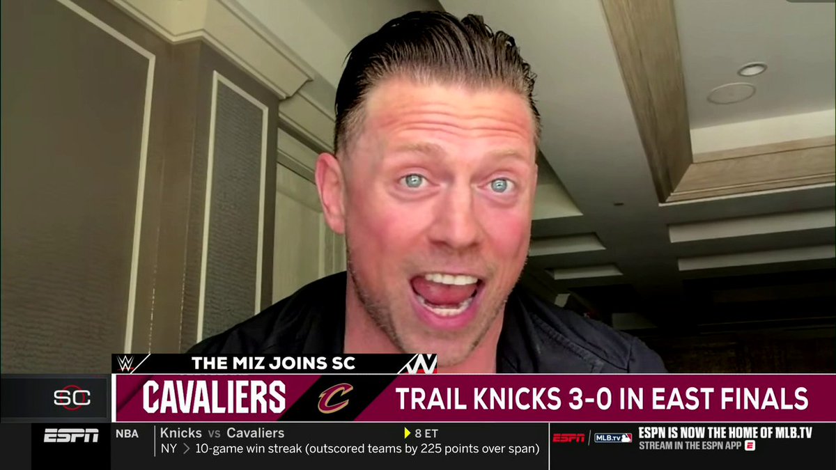 “There’s no more annoying fan base than the New York Knick fan base ... all I want to do is shut them up." The Miz says the Cavs are getting a W in Game 4 👀