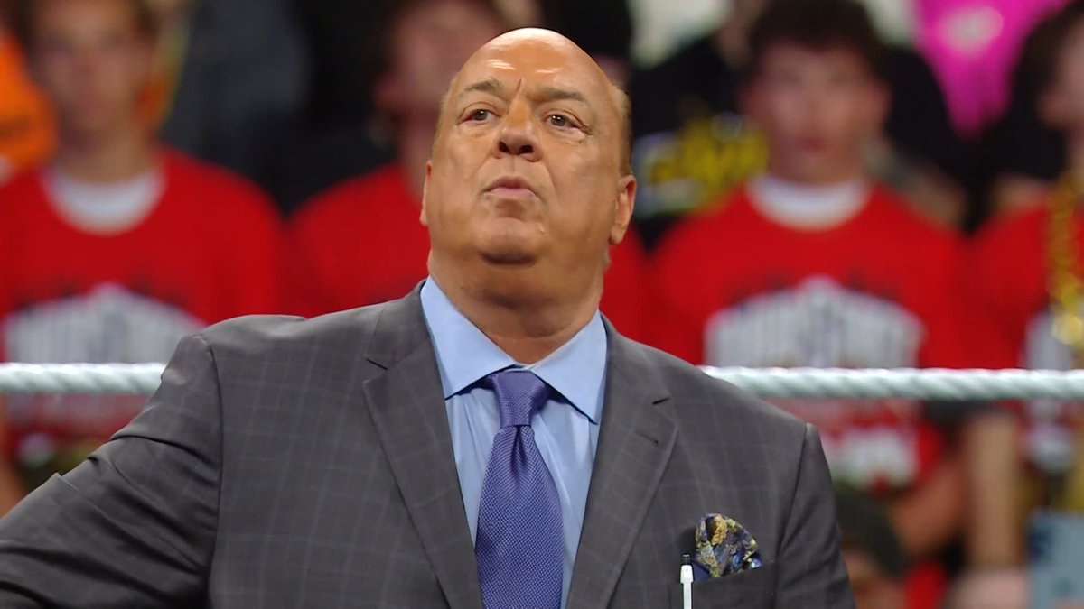 Paul Heyman was NOT amused by the crowd chanting "OBA" 😂 Paul Heyman