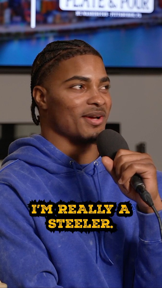 Brisker is so happy to be a Steeler and I love it lol.