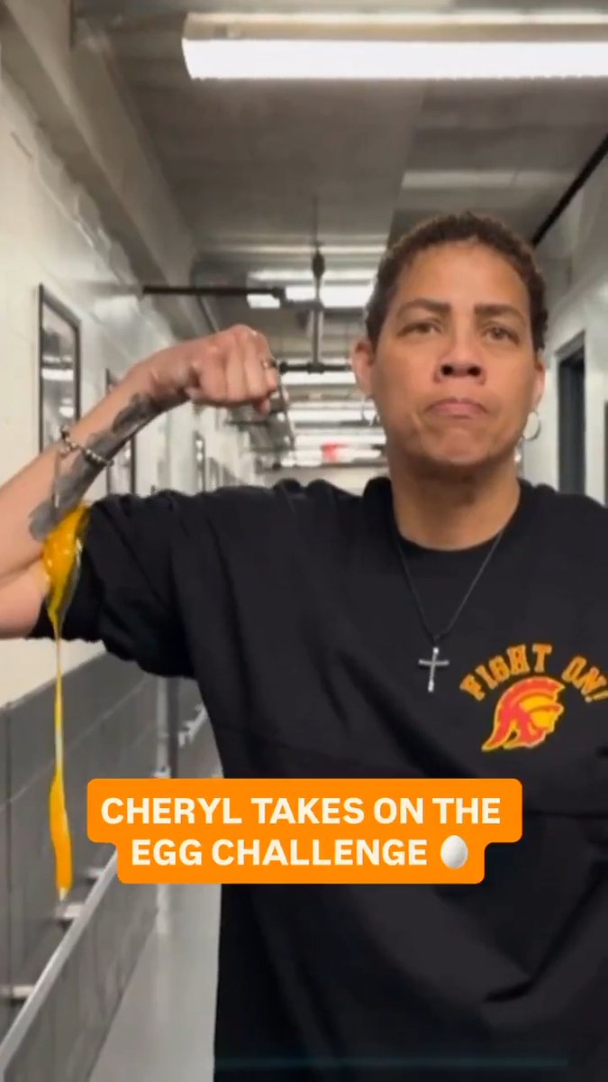 The egg challenge was no match for Cheryl Miller and she let her co-hosts know about it. 😅