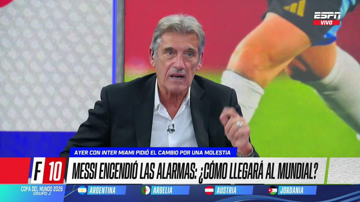 🇦🇷 ALAMAS ENCENDIDAS POR MESSI: Leo salió del último partido de Inter Miami por una sobrecarga en el isquitobial de la pierna izquierda. ¿Cómo llegará al Mundial? ▶️ Mirá #ESPNF10 en el Plan Premium de #DisneyPlus