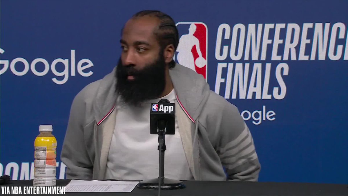 James Harden said the Eastern Conference Finals vs. the knicks came down to shot-making "They made shots - some open, some just tough shots. I don't think we made really any. It's pretty much pinpointed"