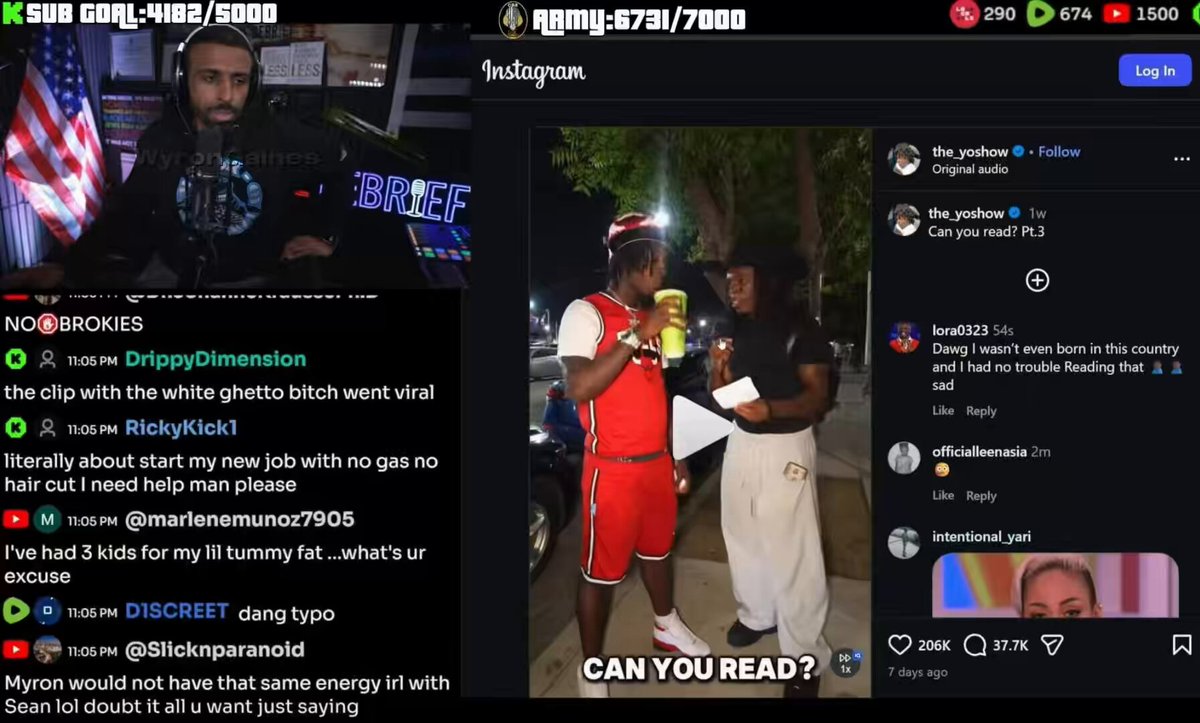 ♦️Myron reacts to bIack people struggling to read!😭🙉✊🏿 “These are the same n*ggas the be in Akademiks chat, the chimp chat. N*ggas be talking sh*t to me but can barely read!”