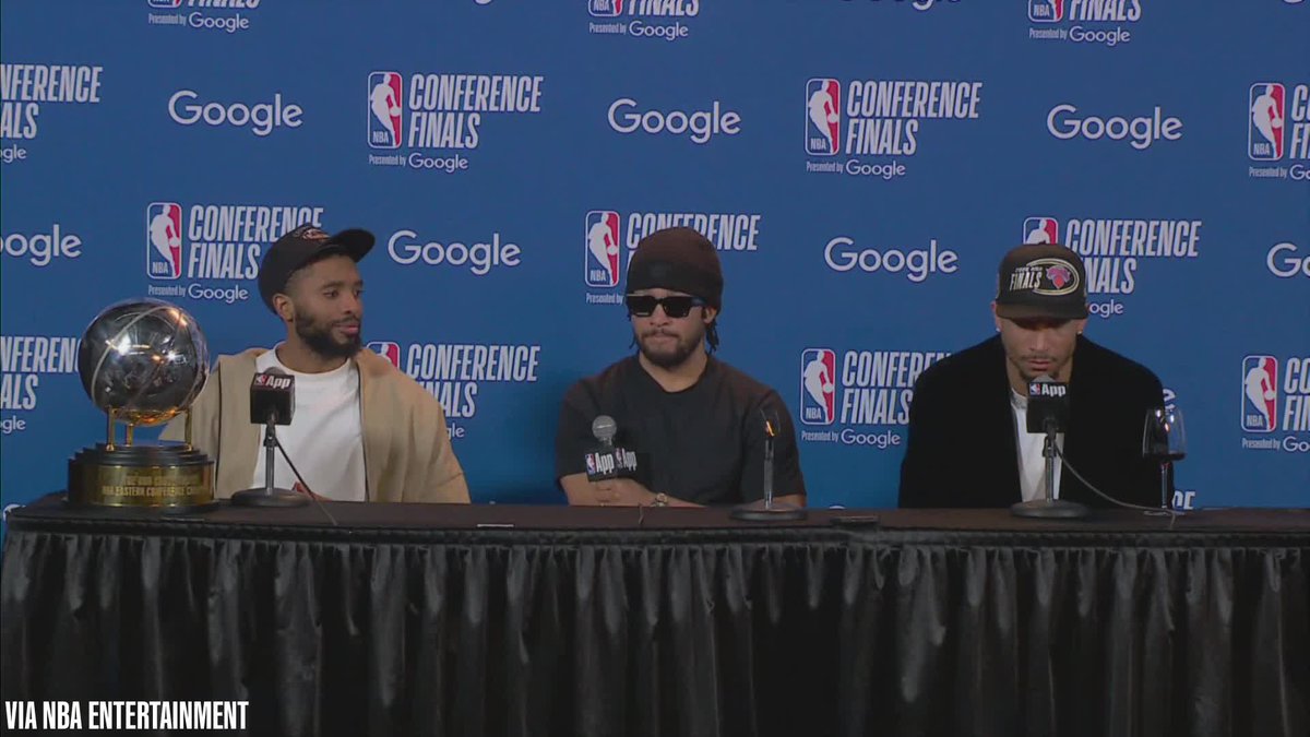 Josh Hart says it's "surreal" to play with college teammates Mikal Bridges and Jalen Brunson on the Knicks: "We already share a bond and a brotherhood for life. This is just another step there."