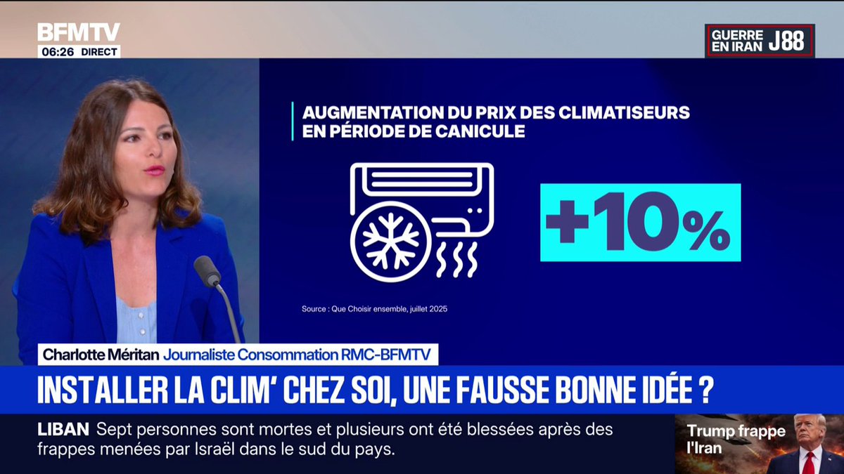 🥵Est-ce une fausse bonne idée d’installer un climatiseur chez soi? ➡️Les conseils de Charlotte Méritan