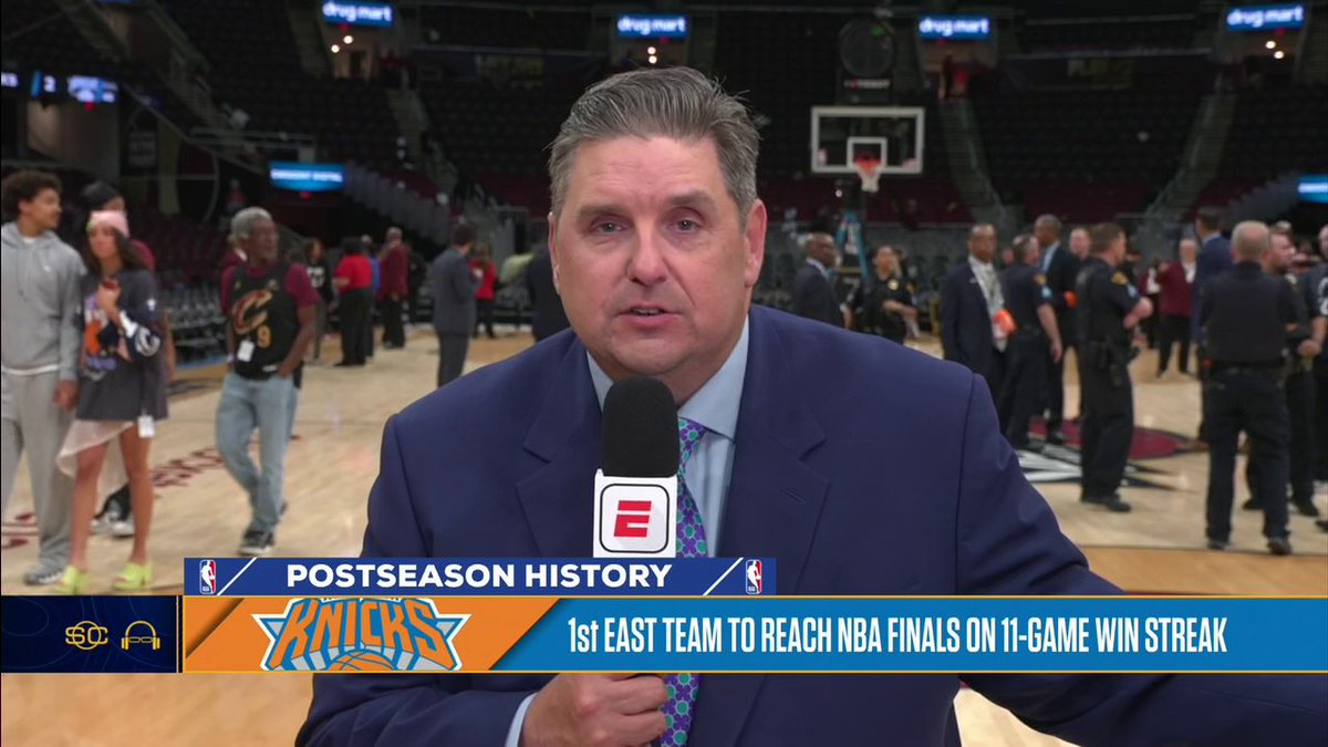 Brian Windhorst believes this Knicks team has what it takes to win the NBA Finals 👀 Brian Windhorst on Scott Van Pelt after New York completes the sweep in Cleveland ✍️