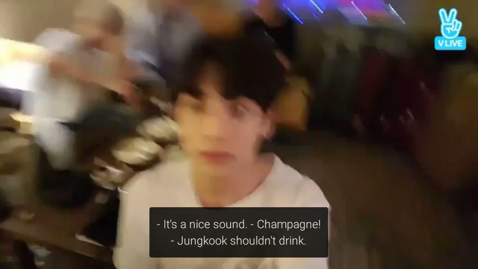 first time they came to the amas jungkook wasnt old enough to drink in the states so they had to cut off the live right after the toast 😭😭