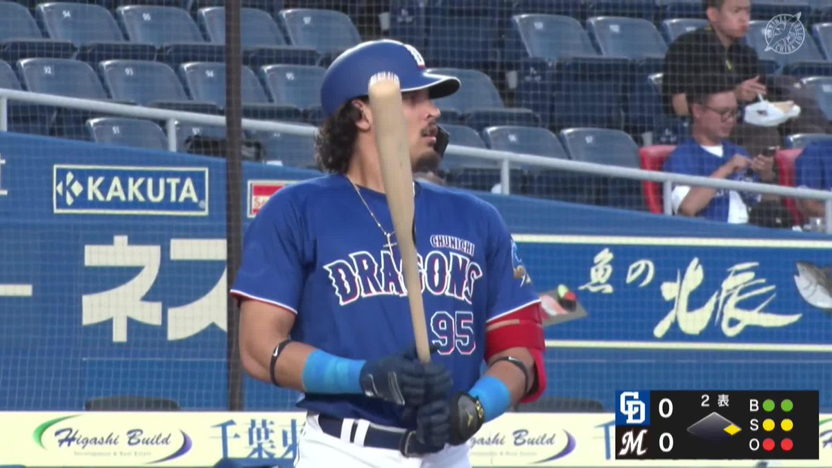 低めを救い上げた ロドリゲス 先制となる 第１号ツーランホームラン！ ⚾ロッテ×中日（ファーム） #イージースポーツ #dragons #だったらDAZN