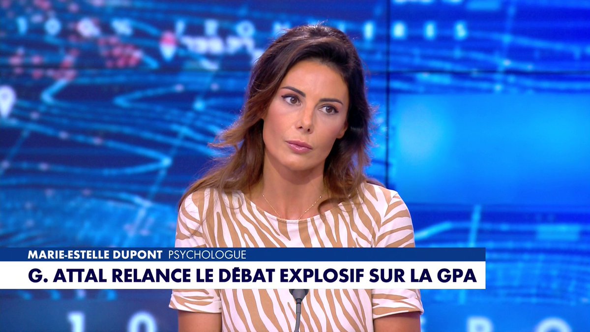 Alors que le candidat à l’élection présidentielle Gabriel Attal ne veut «pas occulter» le débat sur la gestation pour autrui, la psychologue Marie-Estelle Dupont estime : «Un bébé n'est pas une marchandise, il n'y a pas de GPA éthique», dans #100Frontieres
