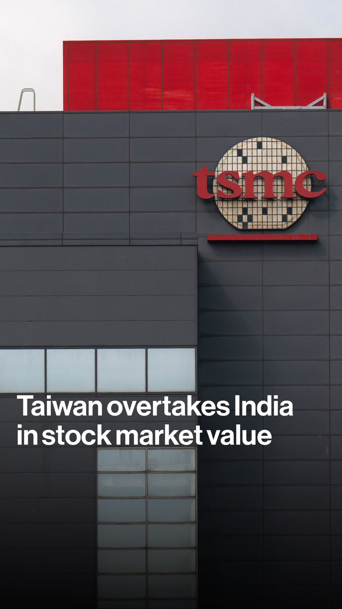 Taiwan has overtaken India in stock market value, powered largely by a breakneck rally in chipmaker TSMC. Bernadette Toh explains what gave Taiwan’s stock market an edge over India’s in the face of fierce AI optimism.
