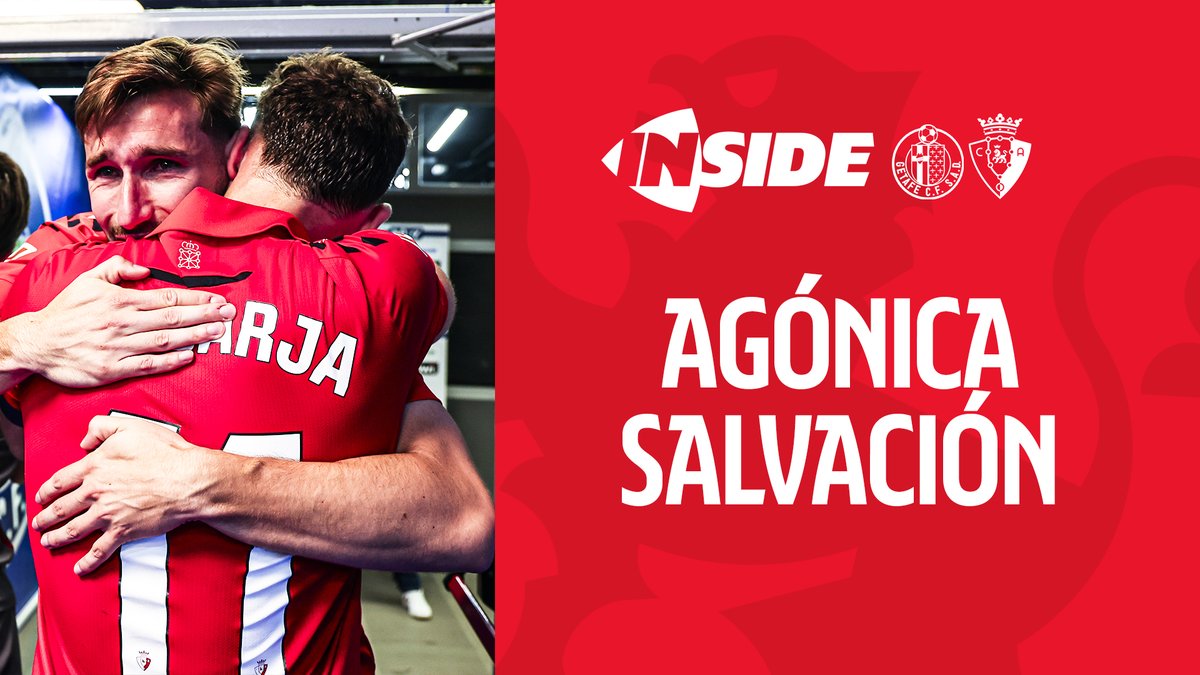 📹 INSIDE | Osasuna logró una agónica salvación en una noche en la que se desbordaron las emociones. El Inside del #GetafeOsasuna ya está disponible en