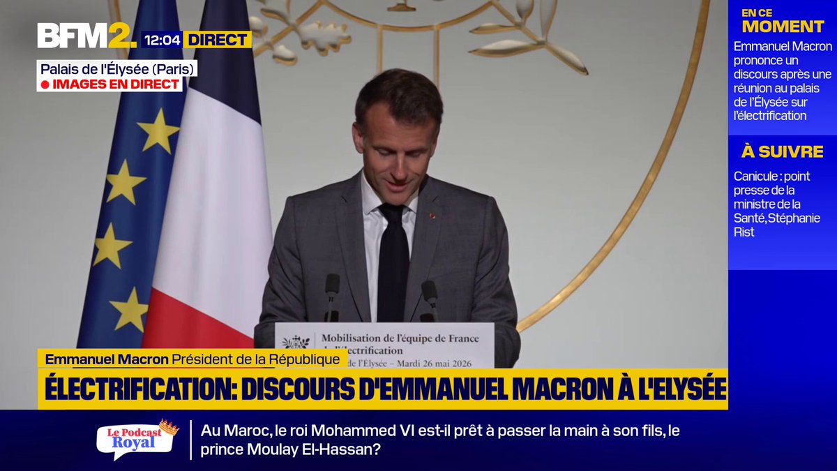 Stellantis "va investir plus d'un milliard d'euros nouveaux" pour produire, à partir de 2029, une "nouvelle génération de véhicules électriques" sur son site de Mulhouse, annonce Emmanuel Macron #BFM2