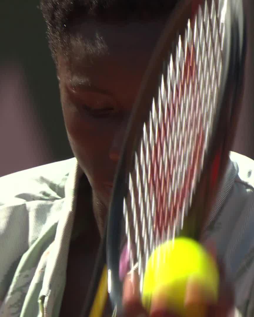 Some moment for 17-year-old Moise Kouame 💎🇫🇷 He leads Cilic 7-6 on his #RolandGarros debut! Roland-Garros