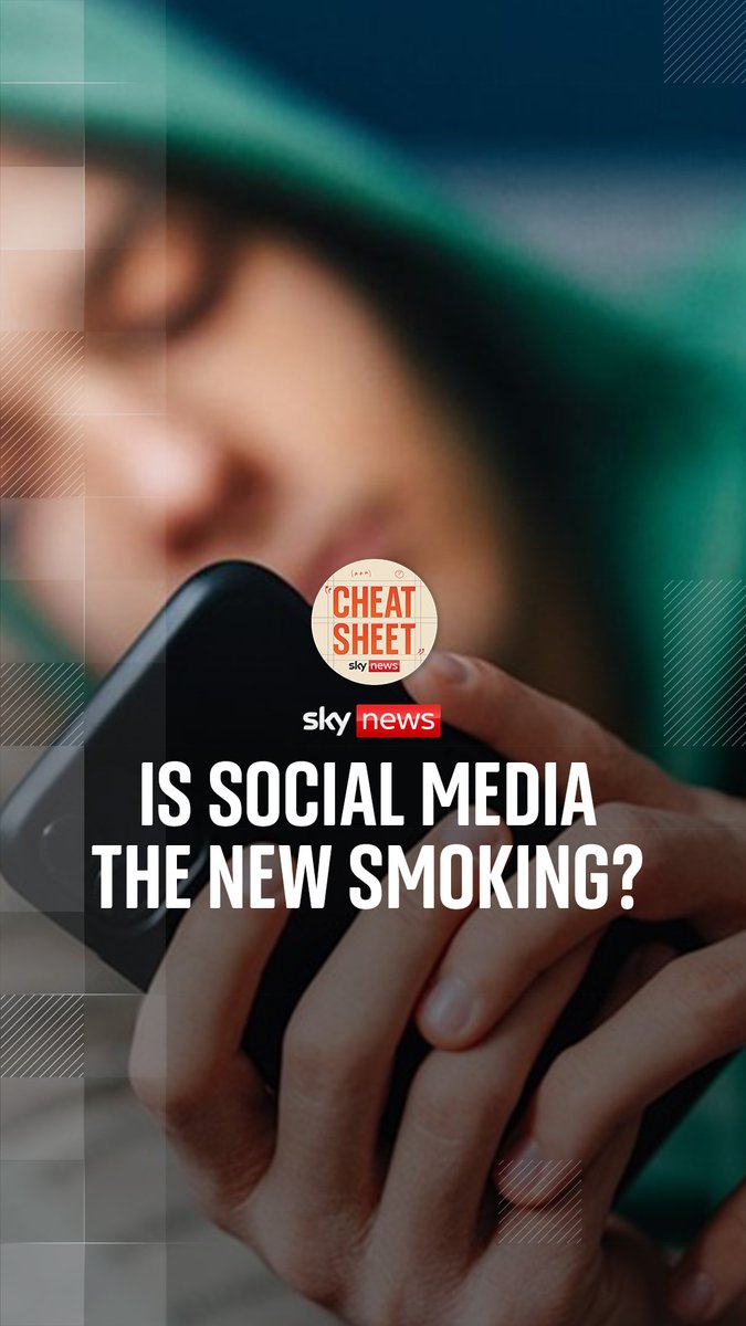 "Is social media as bad for young people as smoking?" Sky's Leah Boleto and Wilfred Frost discuss, as The Academy of Medical Royal Colleges have increased pressure on the govt to introduce a ban on social media for under 16s. 🎧Listen to #Cheatsheet: