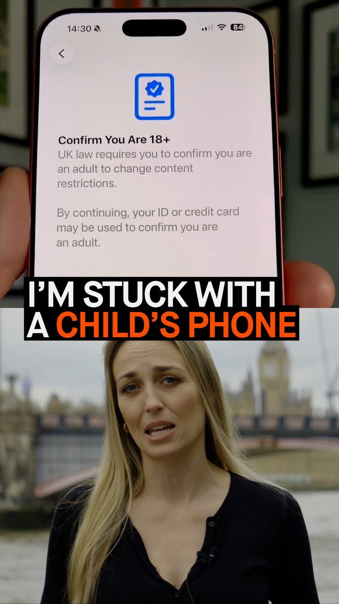 📱ID to access your phone… UK iPhone users must now prove their age under a new update, or have their internet access restricted Our message to Apple - #No2DigitalID