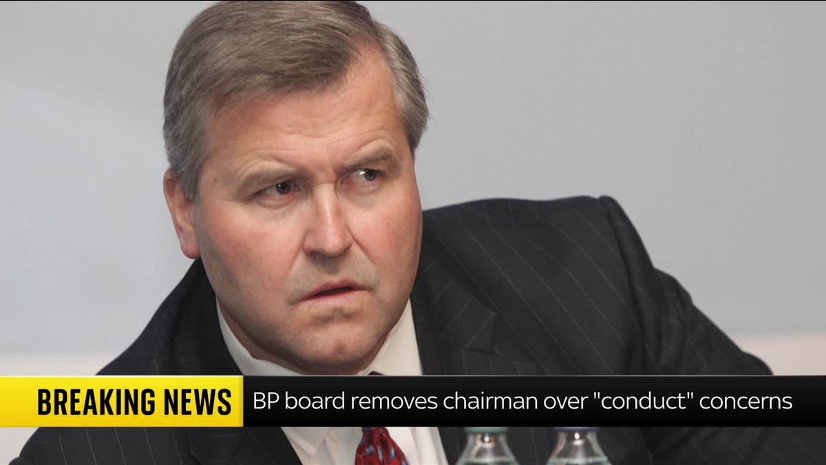 BREAKING: BP has removed its chairman after "serious concerns" were raised, the company said Read more on this: 📺 Sky 501, Virgin 602, Freeview 233 and YouTube