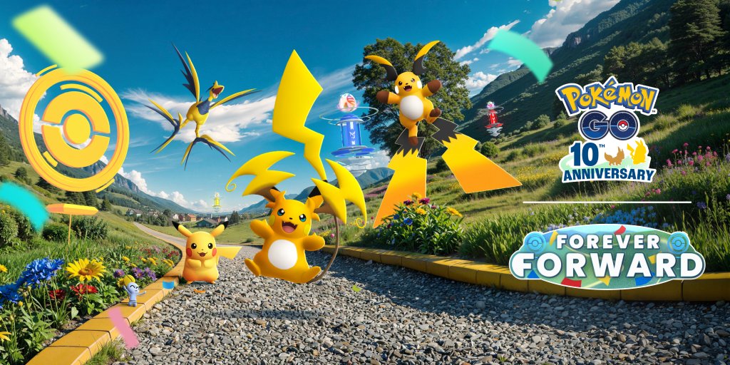 An all-new Season, Forever Forward, is coming to Pokémon GO! 🎊 Look forward to Pokémon debuts, live events, and more, happening from June 2 to September 8, 2026!