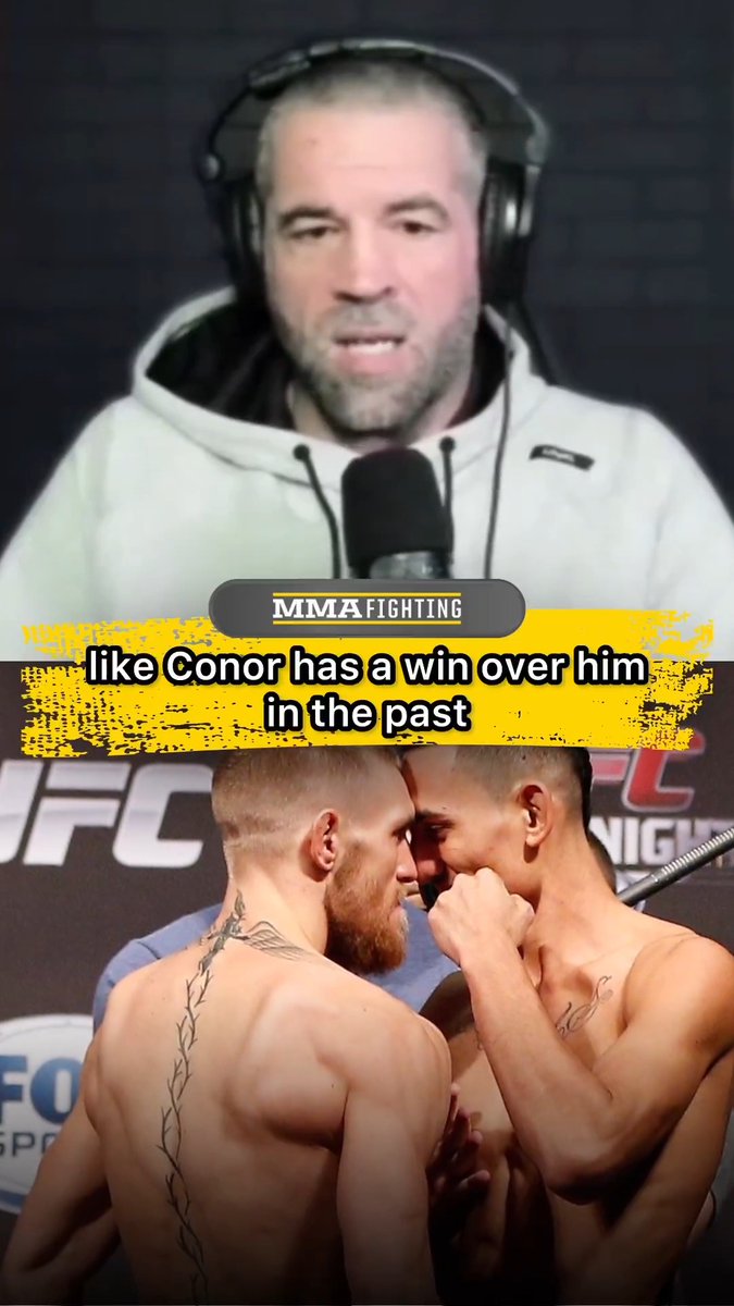 .@iamtheimmortal believes McGregor absolutely has a path to victory against Max Holloway: "Conor has good power at 170. Max is hittable. … It’s not the worst [matchup]." (🎥 Damon Martin)