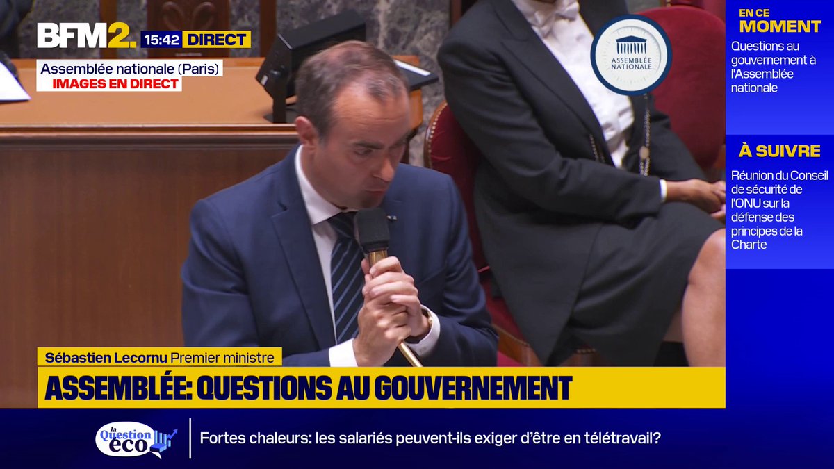 "La dépendance aux hydrocarbures est une laisse étrangleuse terrible pour le peuple français, pour notre économie (...); il faut pivoter vers le tout-électrique", assure Sébastien Lecornu #BFM2