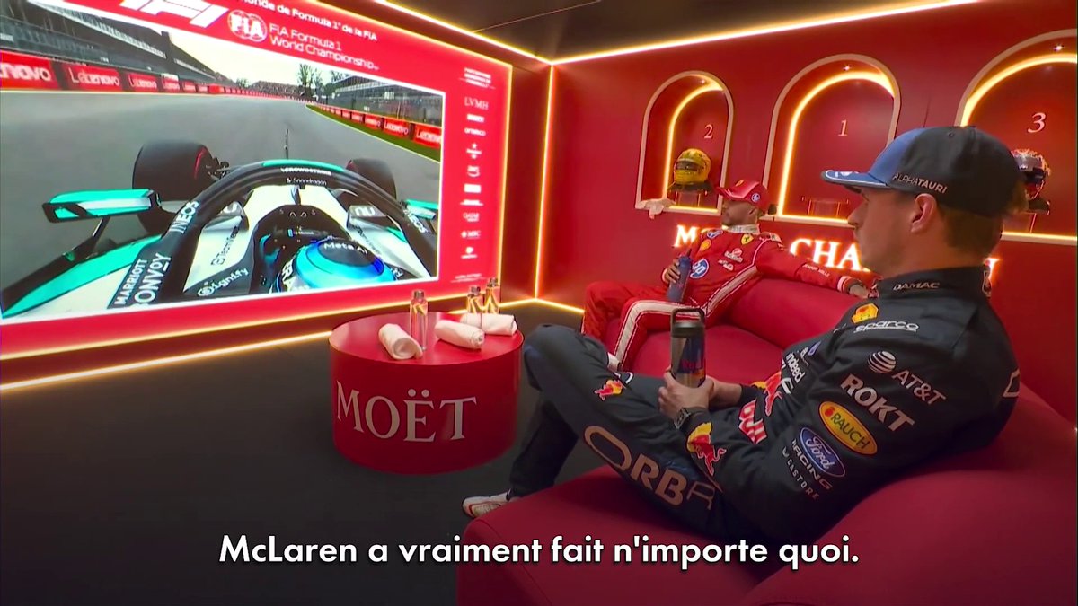 Hamilton et Verstappen qui parlent de leur course dans le cool room 🥰🇨🇦 #CanadianGP #F1