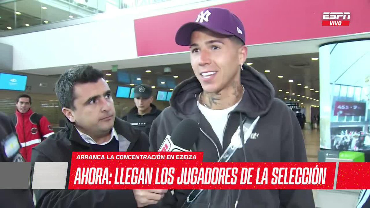"LO TOMO DE OTRA MANERA, MÁS GRANDE, MÁS MADURO" Enzo Fernández llegó al país para sumarse a la Selección argentina. ▶️ Mirá #ESPNF12 en el Plan Premium de #DisneyPlus