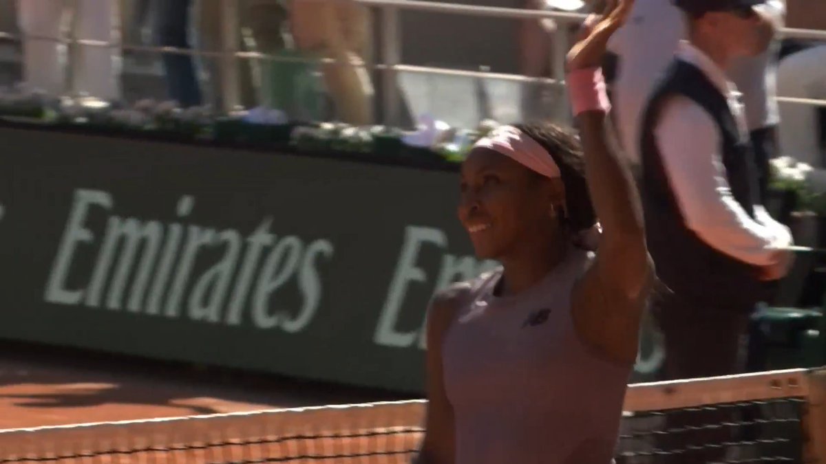 No. 4 Coco Gauff DOMINATED fellow American Taylor Townsend in straight sets to advance to round two 😤🔥 Defending champ with a STRONG beginning to her title defense 💪