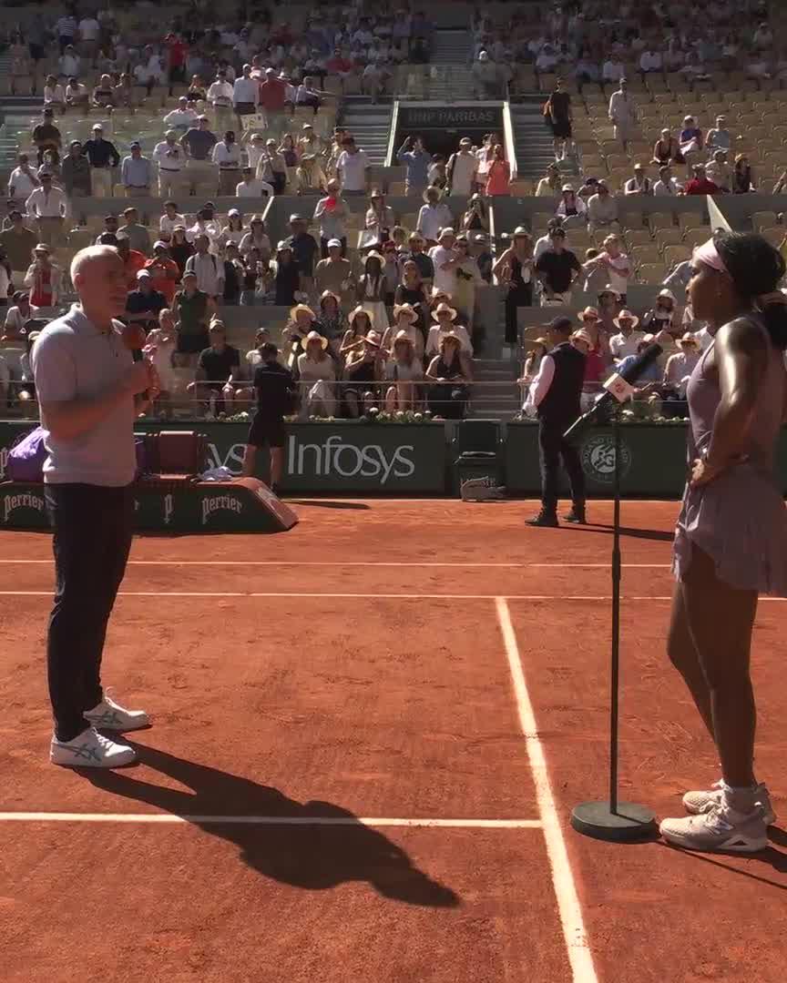 Coco Gauff spoke about the heat in Paris after beating Townsend at Roland Garros "Honestly I'm from Florida, so like... this is nothing. Shout out Delray Beach." 😂😂😂😂