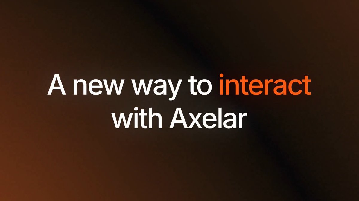 A new way to interact with Axelar. Users can now bridge directly through Axelar's secure interoperability network. Try it now at: