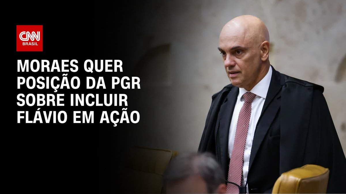 Moraes quer posição da PGR sobre incluir Flávio em ação; assista #BastidoresCNN