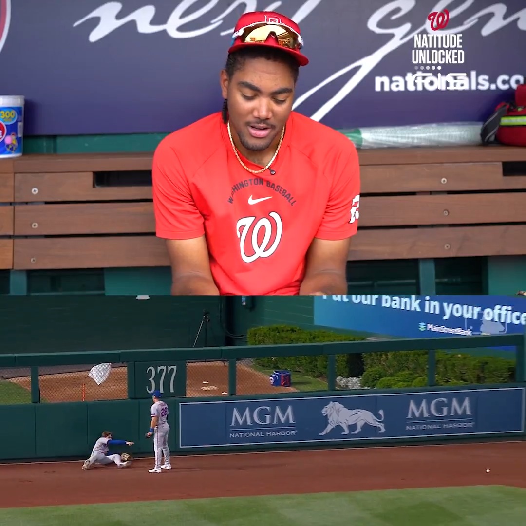 ", or whatever" - james wood, hitter of the fourth inside-the-park grand slam this century #NATITUDE // FIS