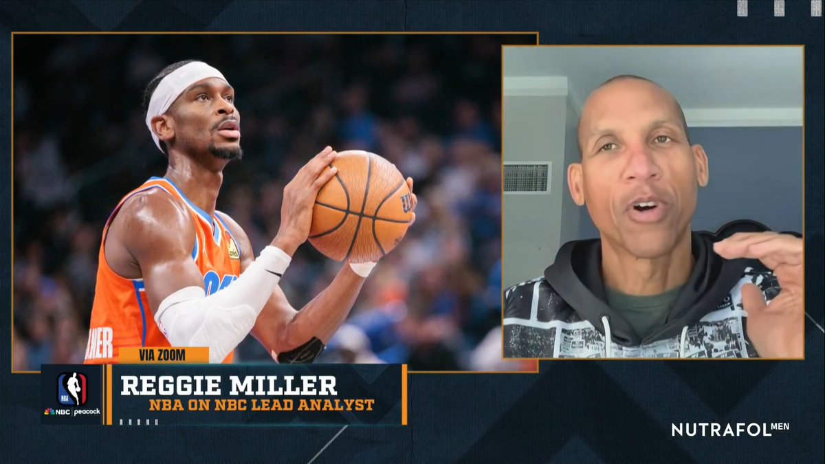 "Be more upset at the officials, and how they have called it – he's not blowing the whistle for himself! – Reggie Miller on Shai Gilgeous-Alexander flopping complaints (Nutrafol #PARTNER)