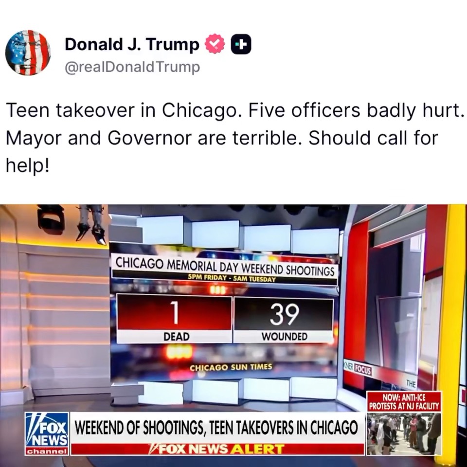 This is what Democrat governance produces—every summer, every weekend, every year. Work with the President, or GET OUT OF THE WAY!