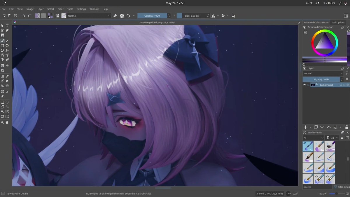 5k Subs special. 🩸 Dropped a timelapse of me drawing over Columbina's and Ramiel's hair on my previous render. Enjoy. #Columbina #Ramiel
