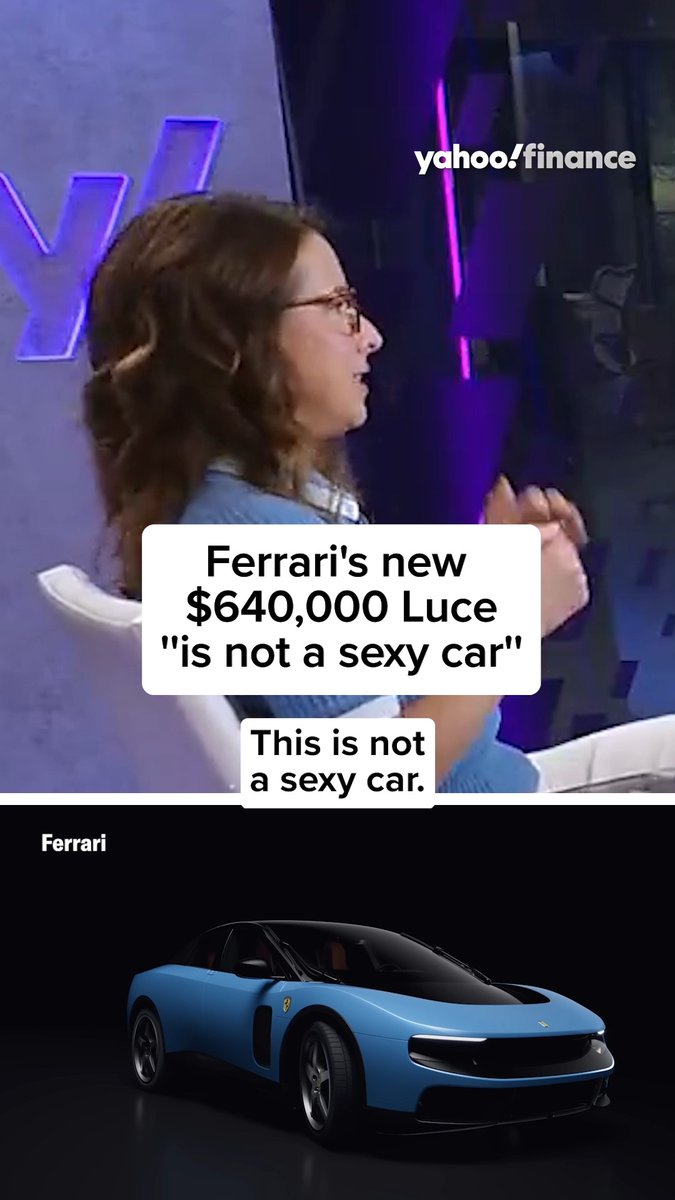 Ferrari released a new $640,000 luxury EV car, unlike anything they've ever created, and people "just cannot" with its new design. What do you think of the new Luce? 🏎️