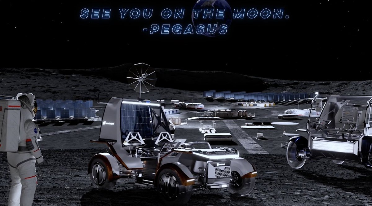Artemis Astronauts, meet your new ride: Pegasus. NASA has selected Lunar Outpost's Pegasus for a High Achievability Mission task order under its Lunar Terrain Vehicle Services (LTVS) contract, marking the first human-rated mobility on the Moon since Apollo. This award confirms Lunar Outpost’s leading role as the next generation mobility and infrastructure provider to advance permanent lunar operations. The Lunar Outpost Pegasus LTV provides critical surface mobility for Astronauts operating at the Moon’s South Pole, expanding how far and long crews can traverse and operate on the lunar surface. Pegasus is designed to support a range of mission profiles, including site exploration, foundational science operations, resource prospecting, and surface site preparation as NASA lays the groundwork for a permanent human presence on the Moon by 2030. The development of Pegasus was led by Lunar Outpost, in partnership with collaborators General Motors, Goodyear, and Leidos. The team combines proven heritage with decades of experience in advanced engineering, automotive industrialization, and human spaceflight. Read more: #TheNextLeap #LunarOutpost #DrivingArtemis #SpaceTech #Innovation