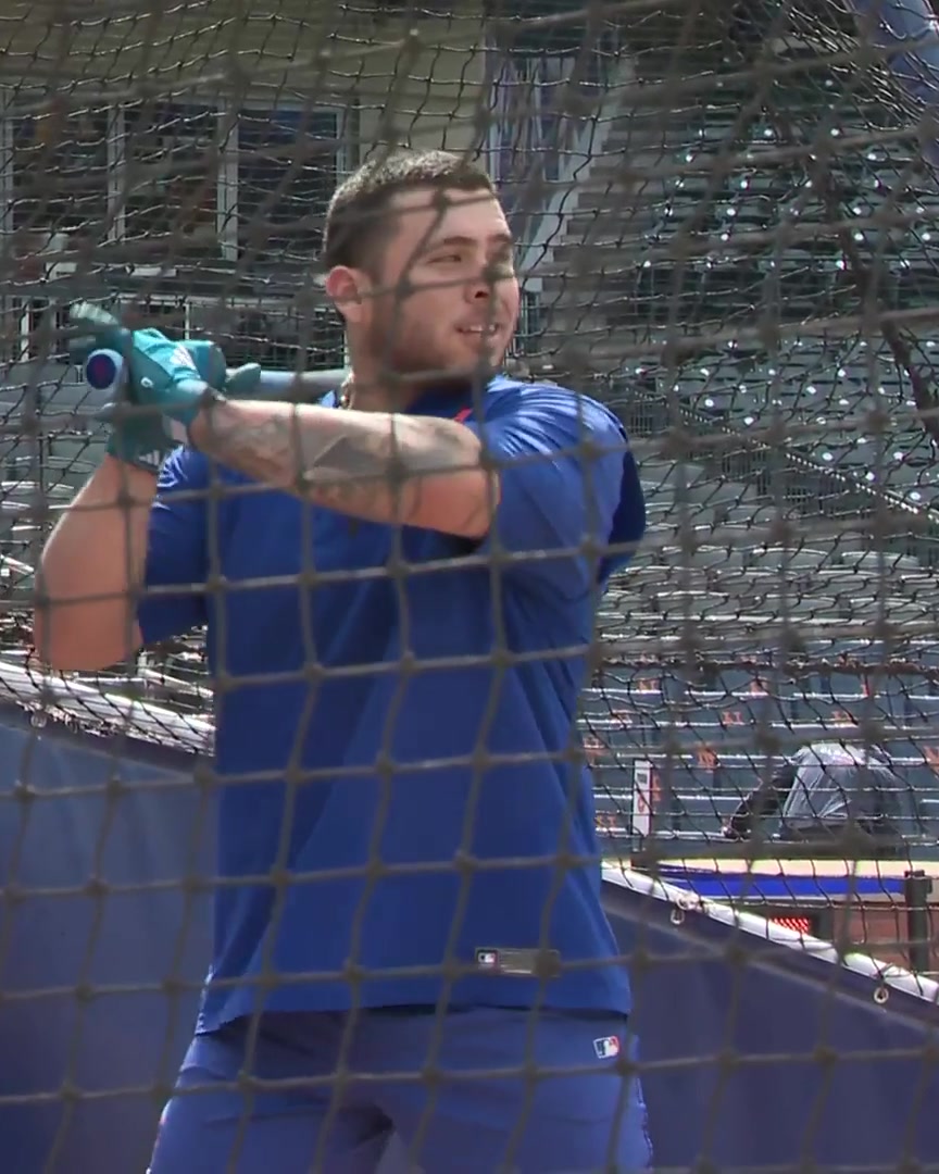Francisco Alvarez takes BP at Citi Field