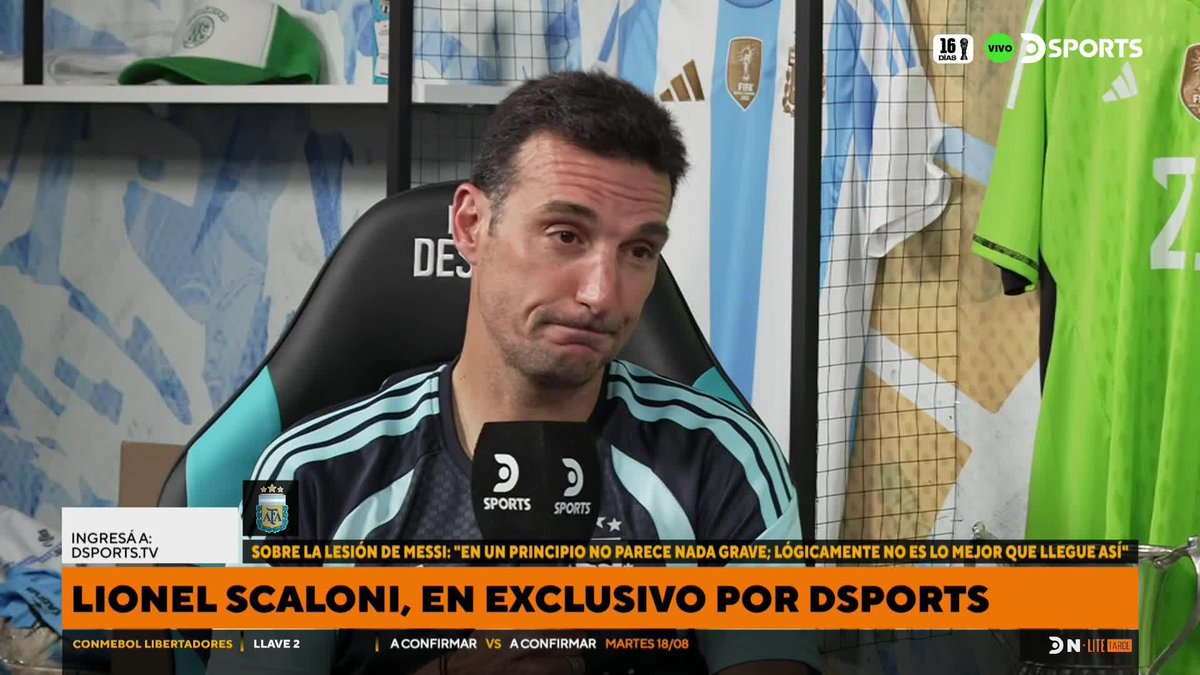 🗣️ "A TODOS NOS HUBIESE GUSTADO QUE #MESSI LLEGUE SIN NINGÚN TIPO DE PROBLEMAS" 📌#Scaloni ahondó en las convocatorias y en el estado físico del capitán de cara al #Mundial2026 📌Mañana saldrá la entrevista completa en DSPORTS con Fernando Czyz y Nani Senra 🎙